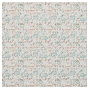 Pastel niedliche Dinosaurier Stoff