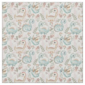 Pastel niedliche Dinosaurier Stoff (Nahaufnahme)