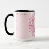 Pastel Nostalgia Pink Heart Mandala Aesthetic Tasse (Links)