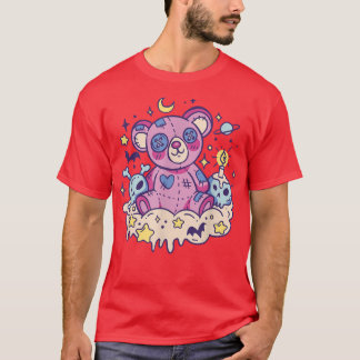 Pastel Nu Goth Kawaii Teddy Bear Creepy Occult Men T-Shirt