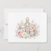 Pastel-Nussknacker-Weihnachts-Hochzeit Save The Da (Rückseite)