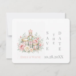 Pastel-Nussknacker-Weihnachts-Hochzeit Save The Da