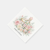 Pastel-Nussknacker-Weihnachtshochzeit Serviette (Ecke)