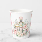 Pastel-Nussknacker-Weihzeit-Hochzeit Pappbecher (Rückseite)