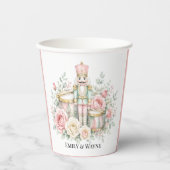 Pastel-Nussknacker-Weihzeit-Hochzeit Pappbecher (Vorderseite)