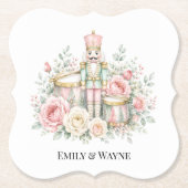 Pastel-Nussknacker-Weihzeit-Hochzeit Untersetzer (Vorderseite)