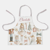 Pastel Nutcracker & Ballerina Custom Kids Apron Schürze (Vorderseite)