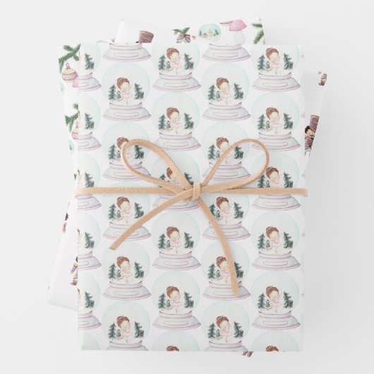 Pastel Nutcracker Ballerina Weihnachten Geschenkpapier Set (Beispiel)
