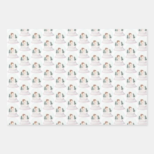 Pastel Nutcracker Ballerina Weihnachten Geschenkpapier Set (Vorderseite)