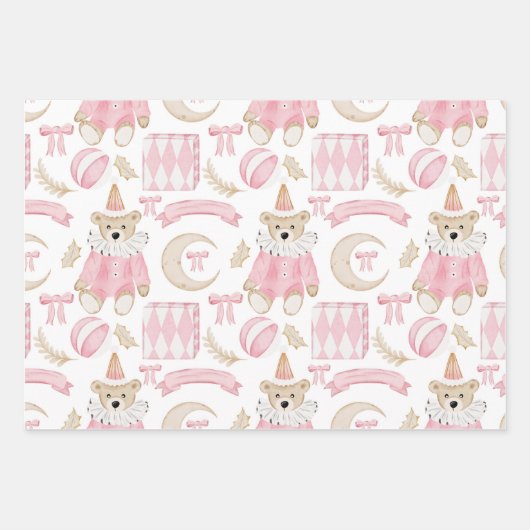 Pastel Nutcracker Ballet Geschenkpapier Set (Vorderseite 3)