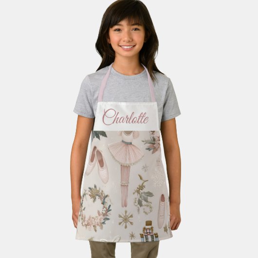 Pastel Nutcracker Ballet Personalized Kids Apron Schürze (Insitu)