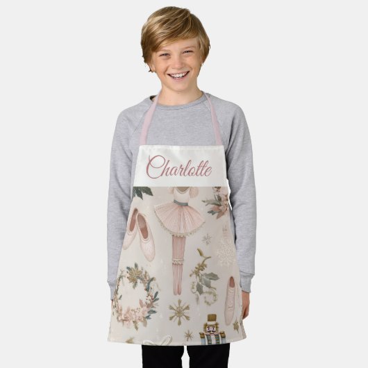 Pastel Nutcracker Ballet Personalized Kids Apron Schürze (Getragen)