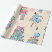 Pastel Nutcracker Christmas Geschenkpapier (Ungerollt)