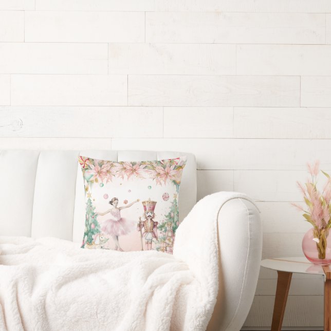 Pastel Nutcracker Holiday Party Kissen (Liege)