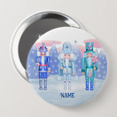 Pastel Nutcracker Kings Button (Vorne & Hinten)