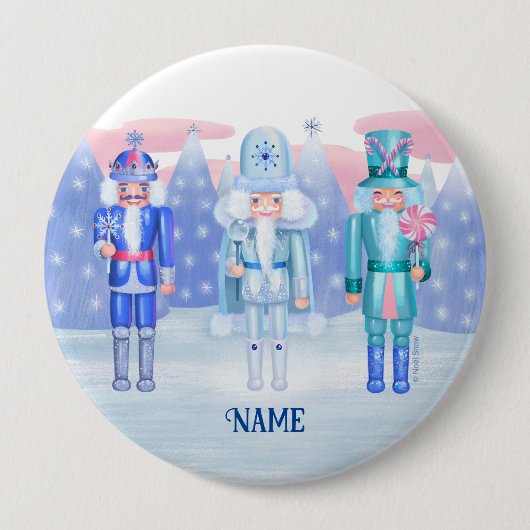 Pastel Nutcracker Kings Button (Vorderseite)