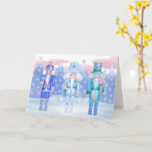 Pastel Nutcracker Kings Card Karte (Gelbe Blume)