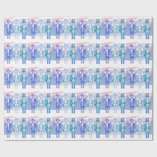 Pastel Nutcracker Kings Geschenkpapier (Flach)