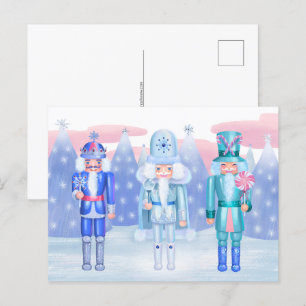 Pastel Nutcracker Kings Postkarte