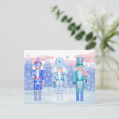 Pastel Nutcracker Kings Postkarte (Stehend Vorderseite)