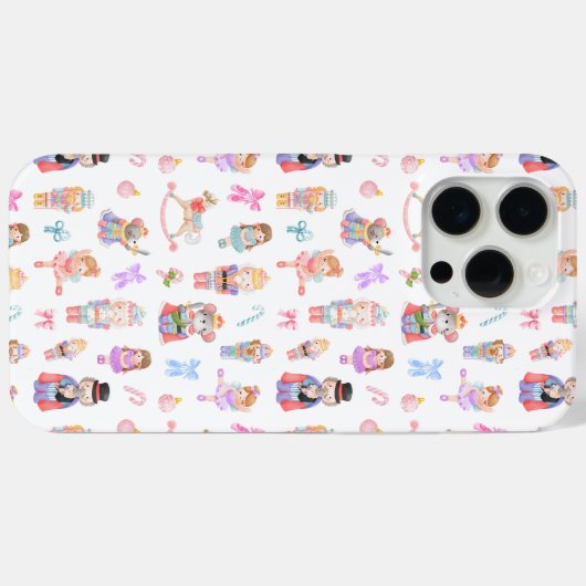 Pastel Nutcracker Muster Case-Mate iPhone Hülle (Rückseite (Horizontal))