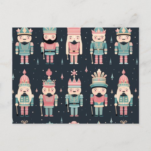 Pastel Nutcracker Postkarte (Vorderseite)