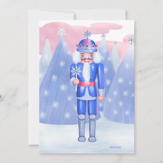 Pastel Nutcracker Snowflake King DIY Blank Einladung (Vorderseite)