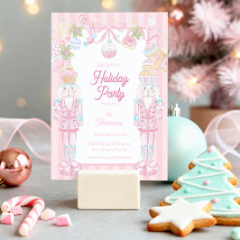 Pastel Nutcracker Sweet Holiday Treats Party Einladung