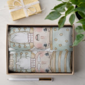 Pastel Nutcracker Toy Collection Watercolor Seidenpapier (Geschenk)