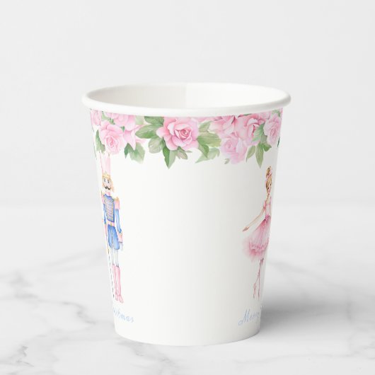 Pastel Nutcracker Weihnachten Personalisiert Pappbecher (Links)
