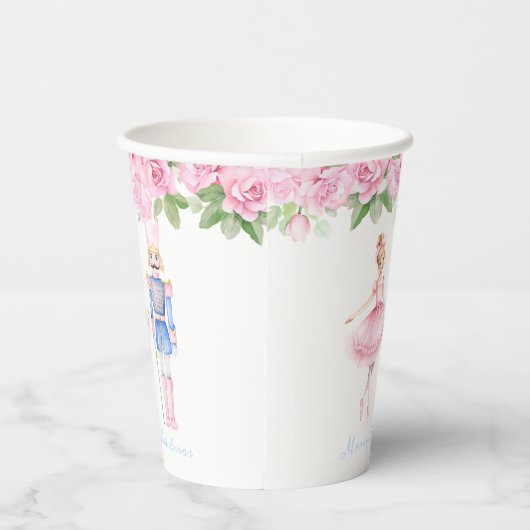 Pastel Nutcracker Weihnachten Personalisiert Pappbecher (Rechts)