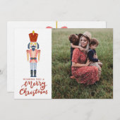 Pastel Nutcracker Weihnachtsgebäck Feiertagskarte (Vorne/Hinten)