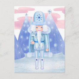 Pastel Nutcracker Winter King Postkarte