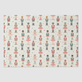 Pastel Nutcrackers und Ballerinas Seidenpapier