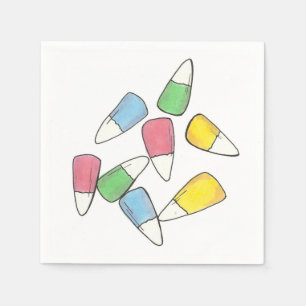 Pastel Oaster Basket Candy Corn Candycorn Candies Serviette