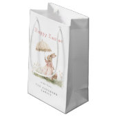Pastel Oaster Bunny Kleine Geschenktüte (Rückseite Schrägansicht)