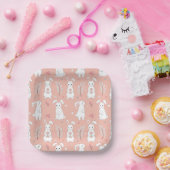 Pastel Oaster Bunny Party Plate Pappteller (Party)