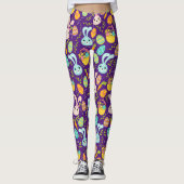 Pastel Oaster Bunny Pattern Leggings (Vorderseite)