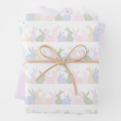 Pastel Oaster Bunny Patterns Frühlingspapier Geschenkpapier Set (Beispiel)