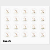 Pastel Oaster Bunny Runder Aufkleber (Blatt)