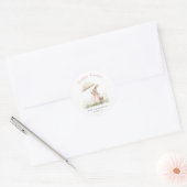 Pastel Oaster Bunny Runder Aufkleber (Umschlag)