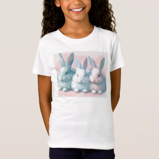 Pastel Oaster Bunny Shirt (Vorderseite)