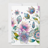 Pastel Oaster Bunny Stationierungskarte Mitteilungskarte (Rückseite)