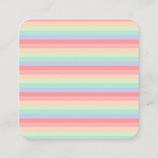 Pastel Oaster Egg Bunny Baby Dusche Begleitkarte (Rückseite)