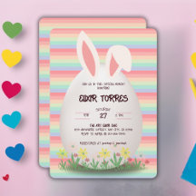 Pastel Oaster Egg Bunny Baby Dusche