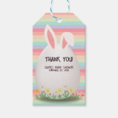 Pastel Oaster Egg Bunny Baby Dusche Geschenkanhänger (Vorderseite)