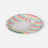 Pastel Oaster Egg Bunny Baby Dusche Pappteller (Schrägansicht)
