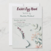 Pastel Oaster Egg Einladung | Niedlich & festlich (Vorderseite)