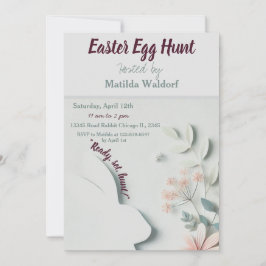 Pastel Oaster Egg Einladung | Niedlich & festlich