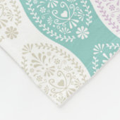 Pastel Oaster Egg Muster - Frühjahrsgestaltung Fleecedecke (Ecke)